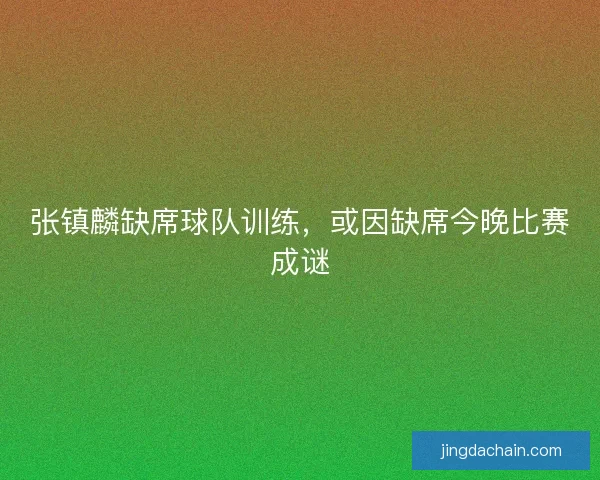 张镇麟缺席球队训练，或因缺席今晚比赛成谜